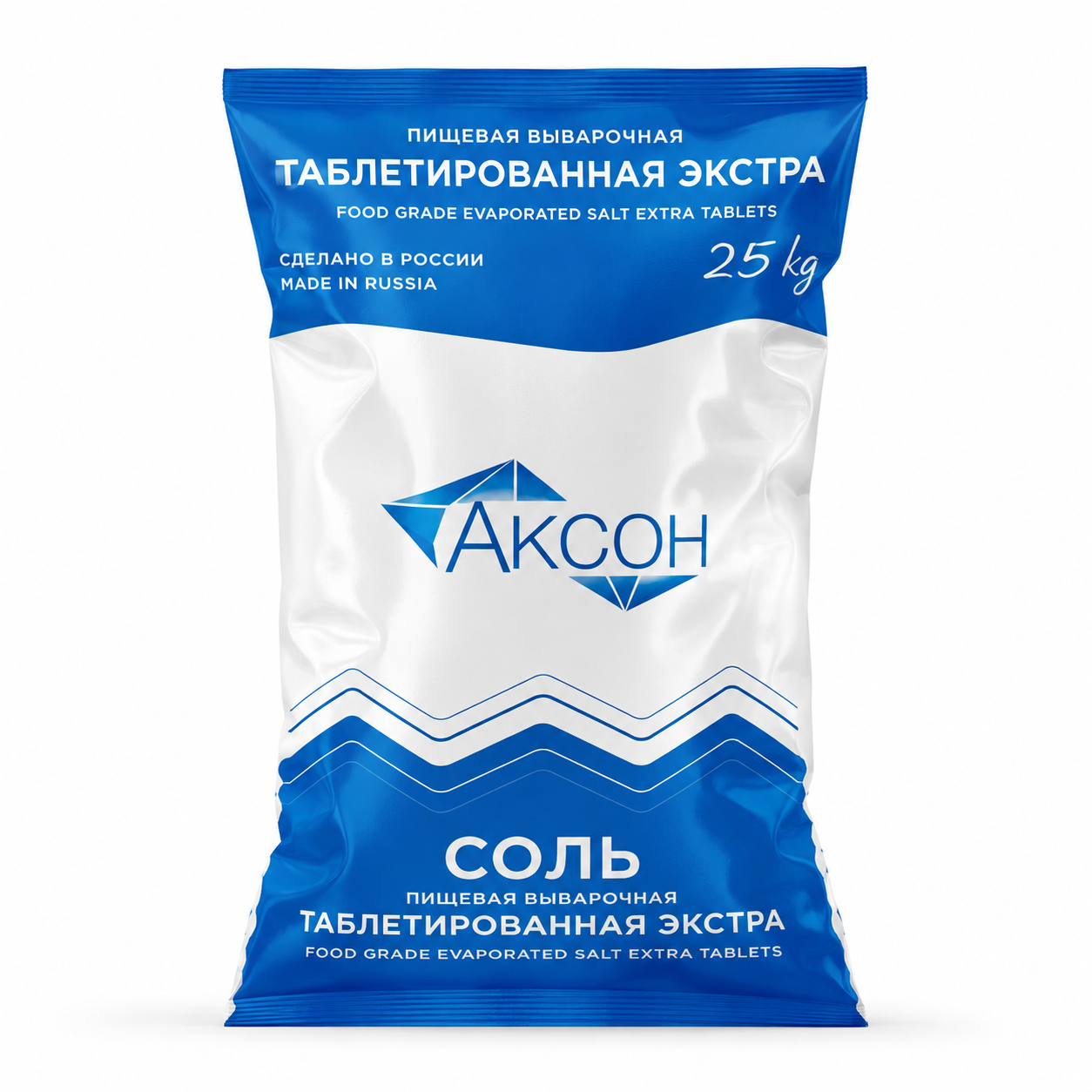 Таблетированная соль Аксон - 25 кг. (Россия)